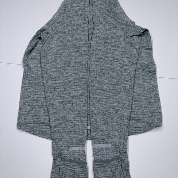 Nike Men's Sweatershirt Half Zip Running Dri Fit Thumb Hole Gray - Size Small - Picture 6 of 11